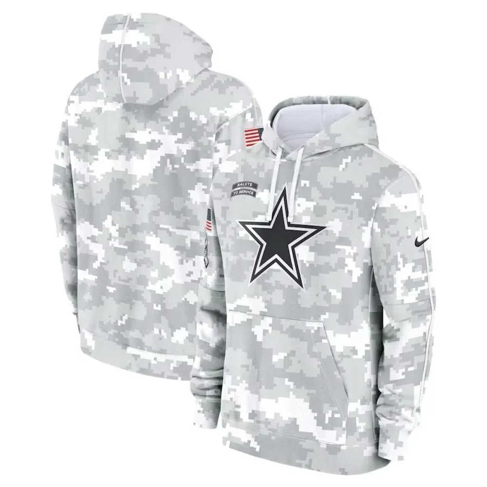 Nike Dallas Cowboys 2024 Salute to Service Hoodie Camo Pullover